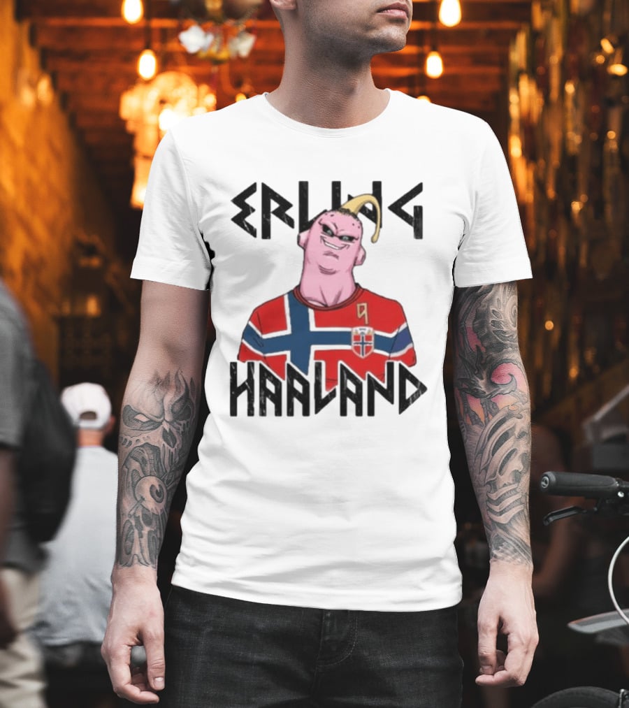 Erling Haaland Majin Buu Dragon Ball Norway Jersey Soccer T-Shirt