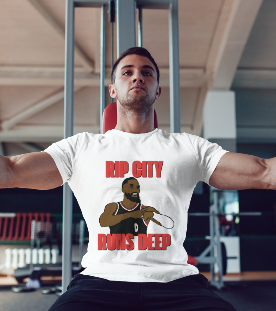 RIP City Runs Deep Basketball Tribute Player 0 T-Shirt