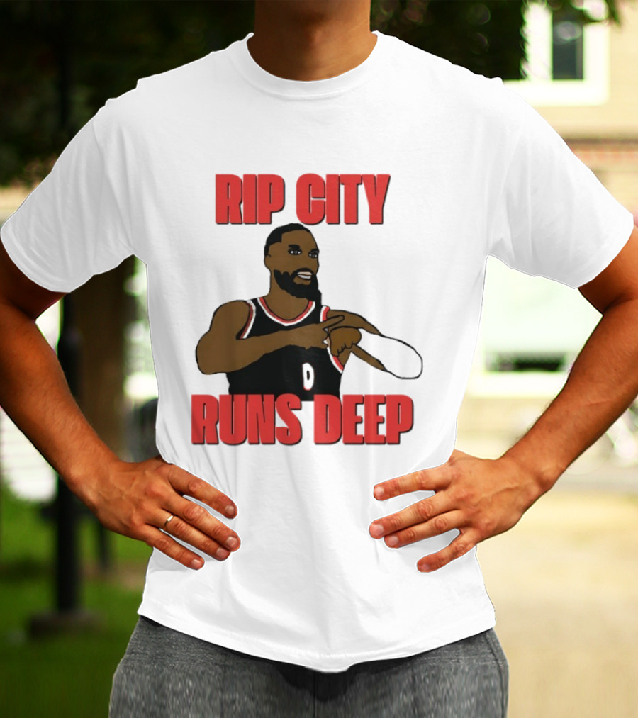 RIP City Runs Deep Basketball Tribute Player 0 T-Shirt