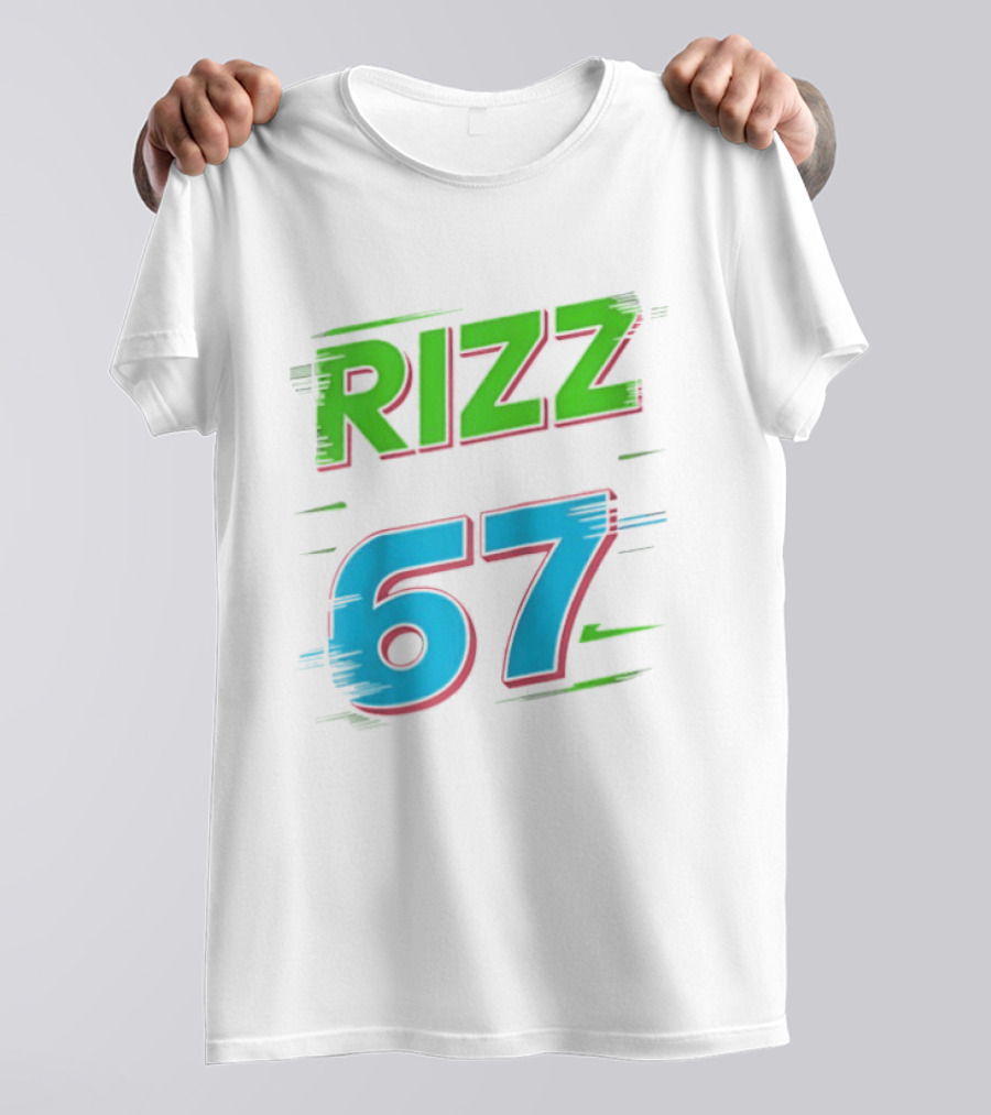 Rizz 67 Colorful Brushstroke T-Shirt