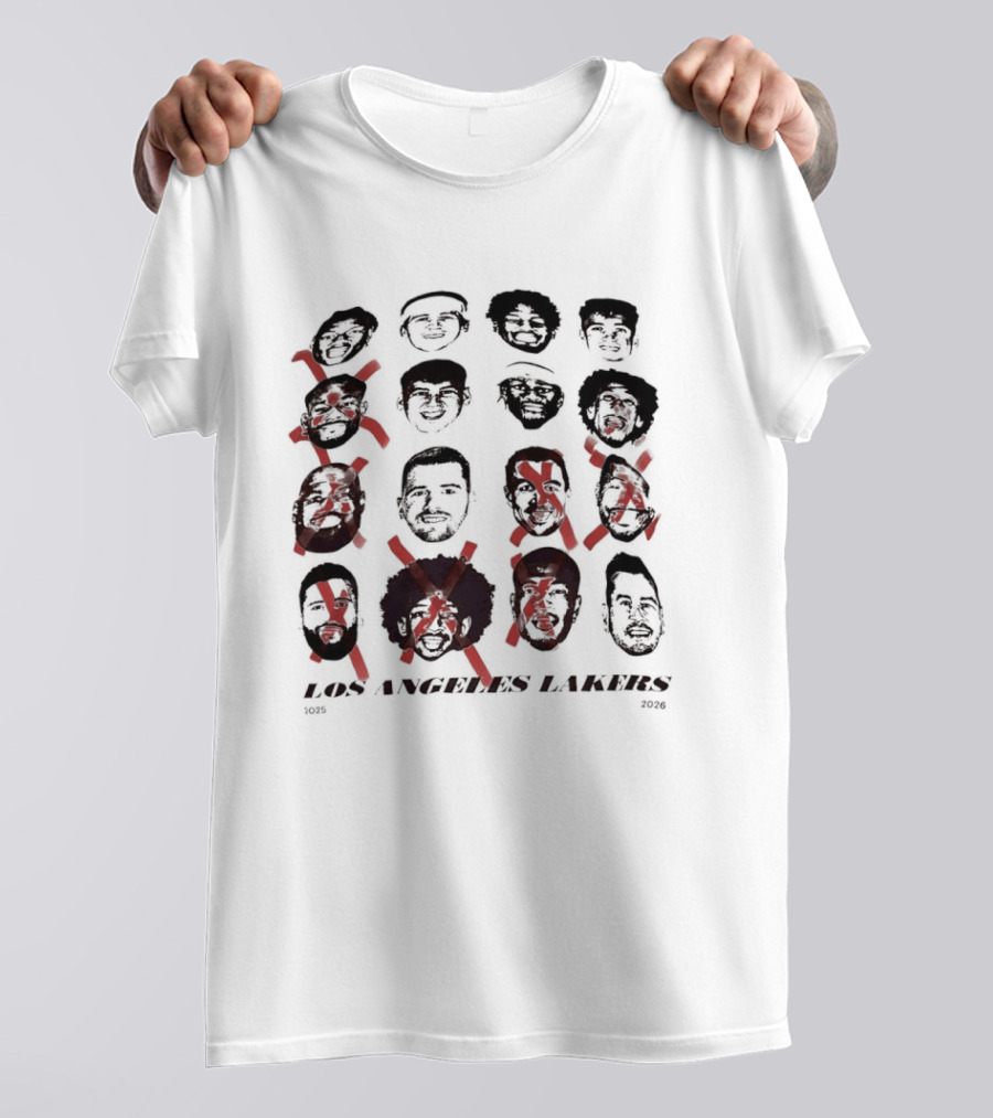 Los Angeles Lakers 2025 2026 Swag Head Basketball T-Shirt