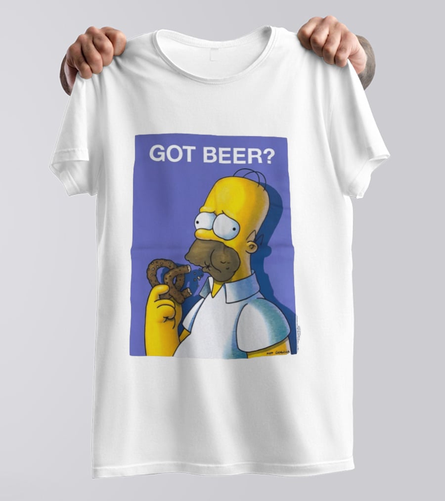 Got Beer Homer Eating Pretzel T-Shirt