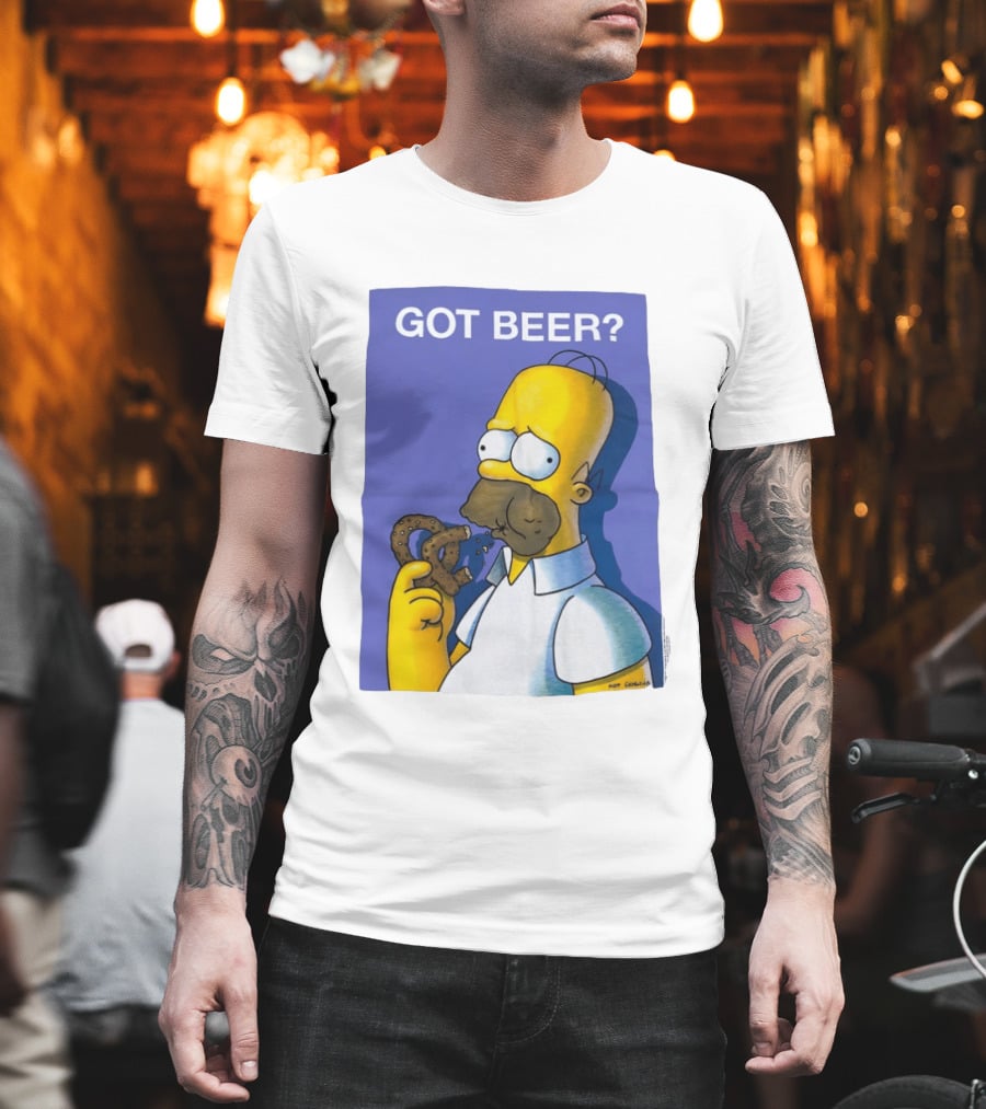 Got Beer Homer Eating Pretzel T-Shirt