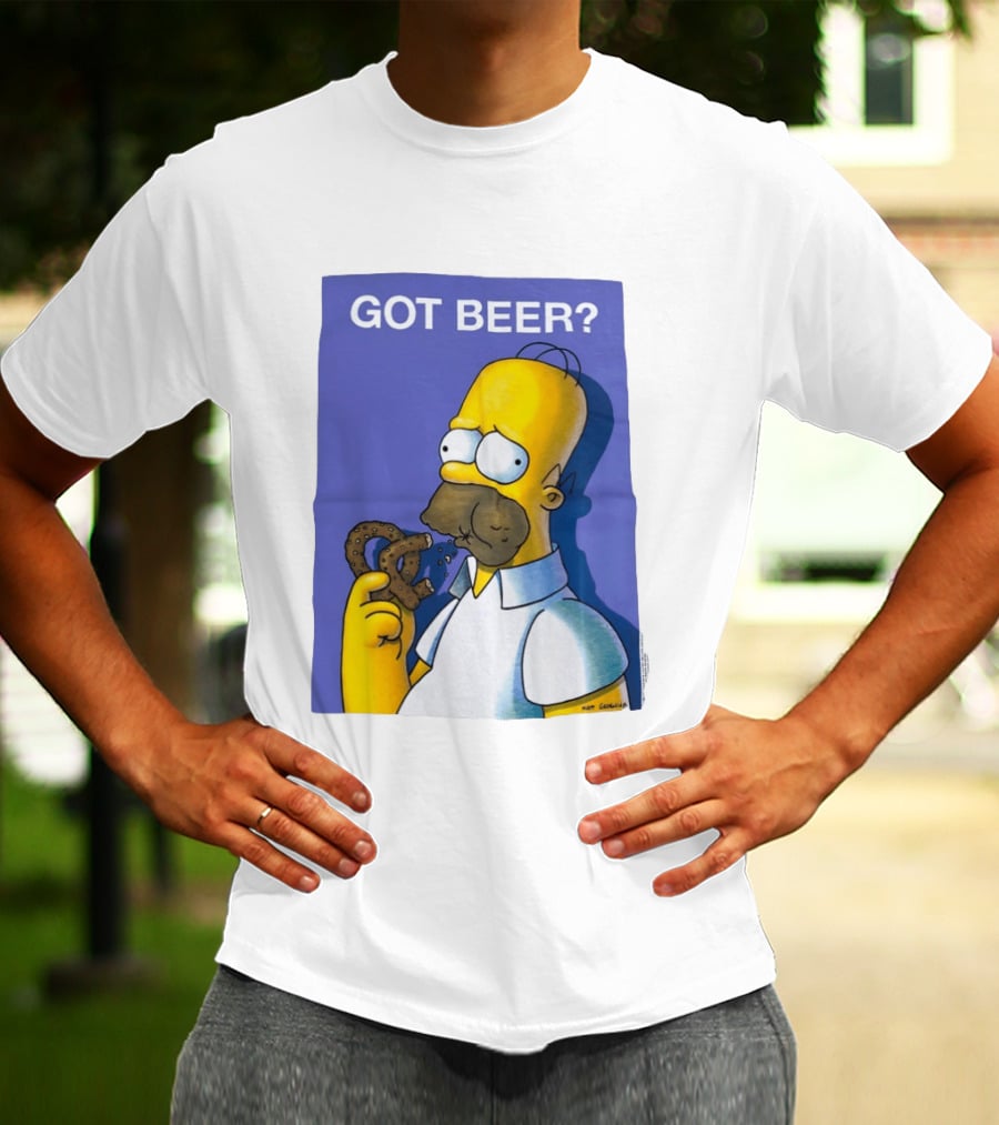 Got Beer Homer Eating Pretzel T-Shirt