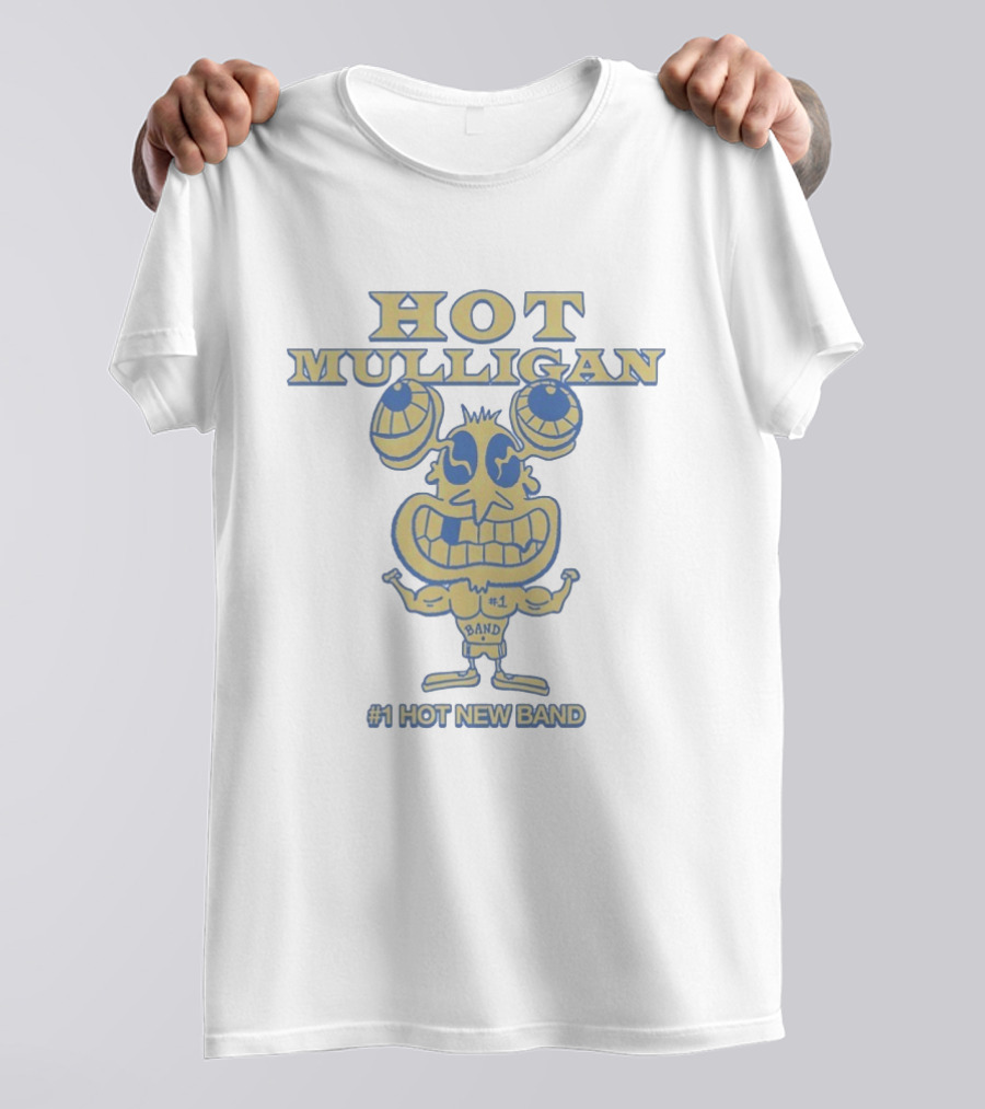 Hot Mulligan Number One Band Flexing Muscles Hot New Band T-Shirt