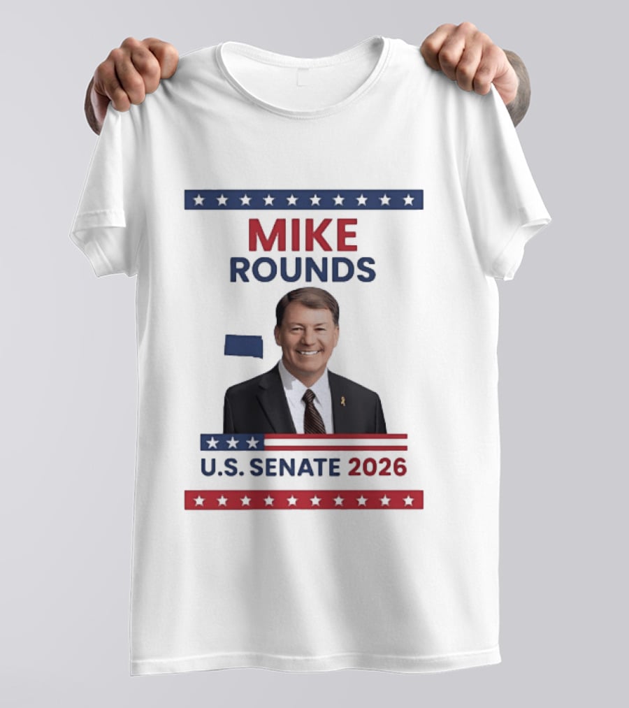 Mike Rounds U.S. Senate 2026 South Dakota USA Flag T-Shirt