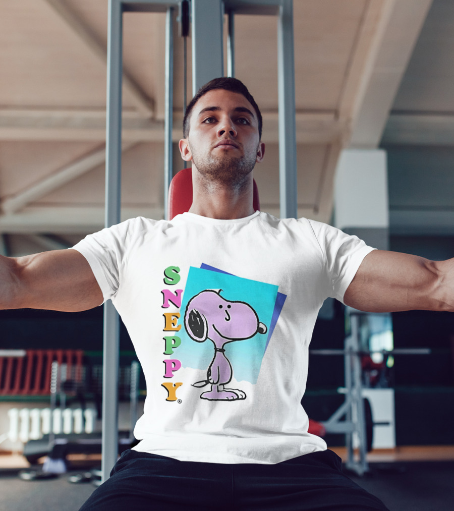 Sneppy Obvious Plant 1991 Bootleg Snoopy Cartoon Character With Multicolored T-Shirt