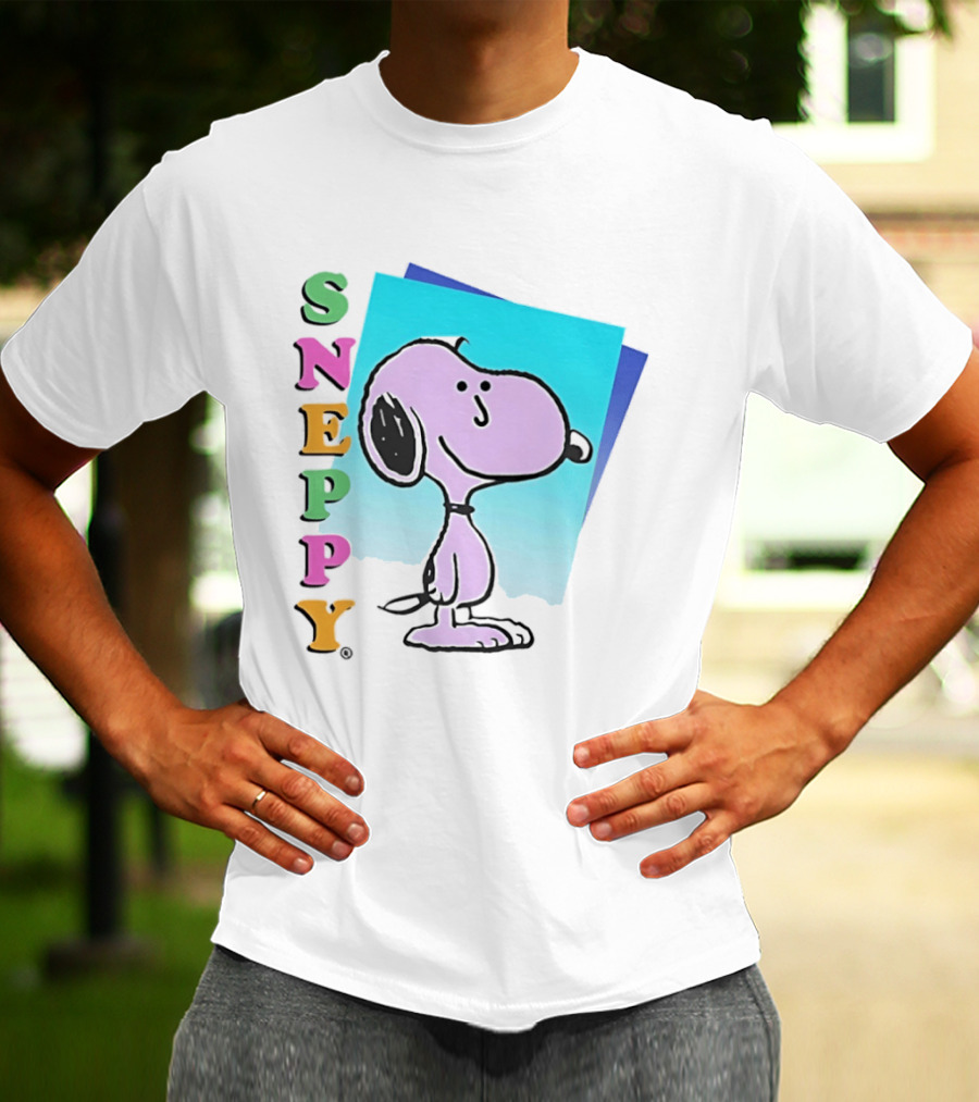 Sneppy Obvious Plant 1991 Bootleg Snoopy Cartoon Character With Multicolored T-Shirt