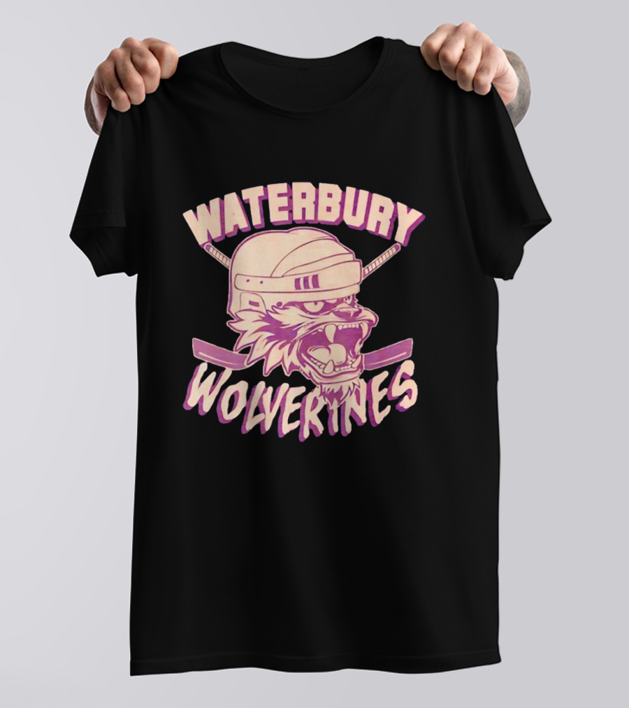 Waterbury Wolverines Happy Gilmore Hockey Helmet Wolverine T-Shirt