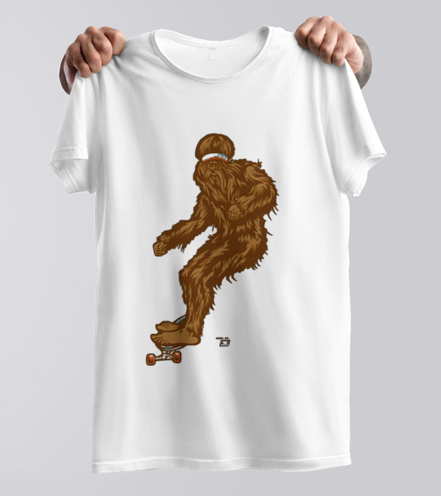 Ames Bros Skater Bigfoot Sasquatch Skateboard Legend T-Shirt