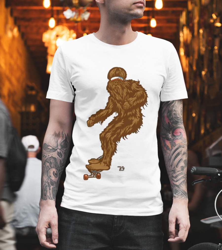 Ames Bros Skater Bigfoot Sasquatch Skateboard Legend T-Shirt