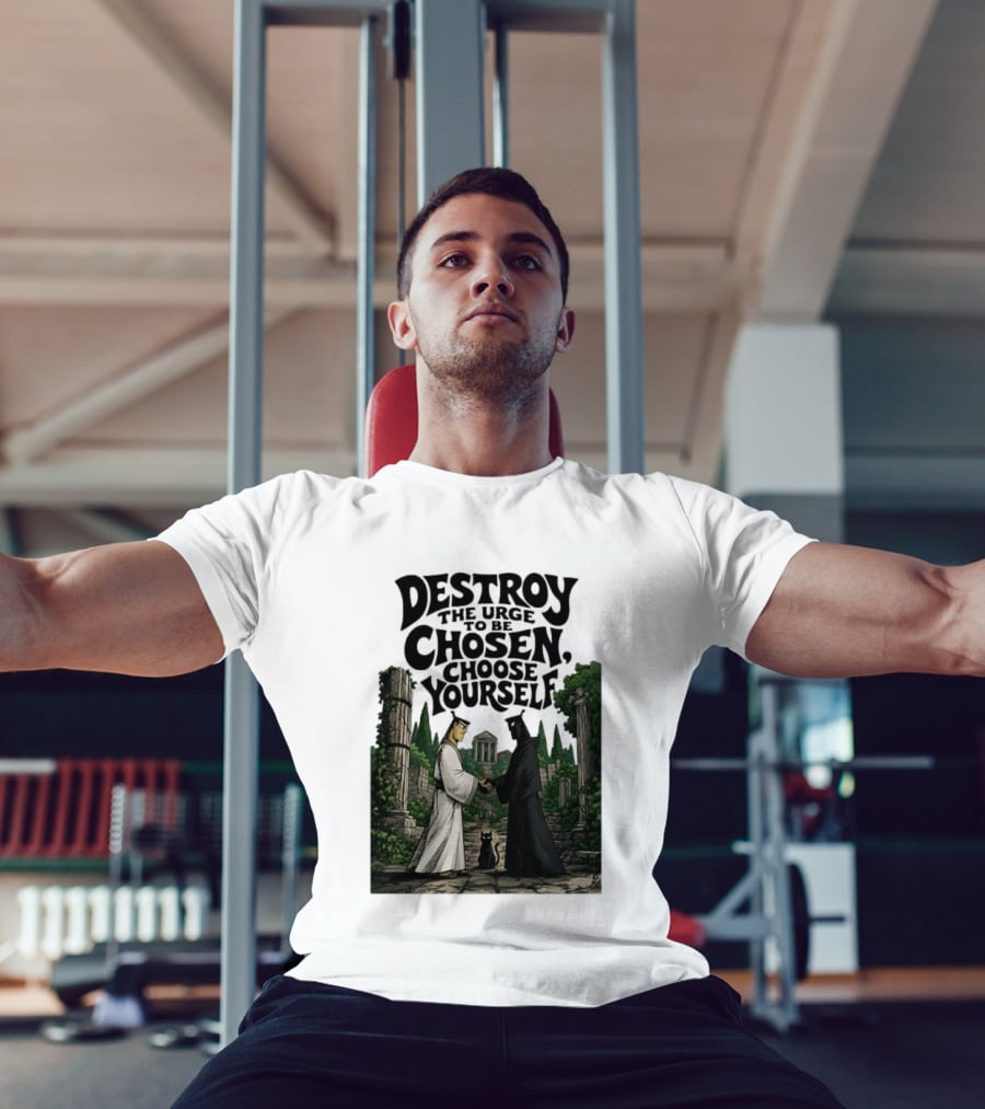 Destroy The Urge To Be Chosen Choose Yourself Samurai Jack Ancient Ruins Scene T-Shirt