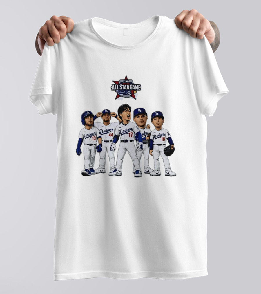 Los Angeles Dodgers All Star Game Shohei Ohtani Freddie Freeman Max Muncy Andy Pages Yoshinobu Yamamoto T-Shirt