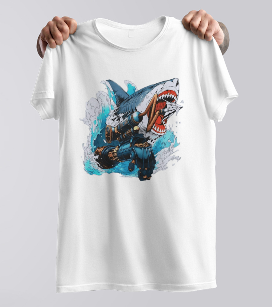 Steampunk Shark Lies Of P Puppet String Adventure Magic T-Shirt