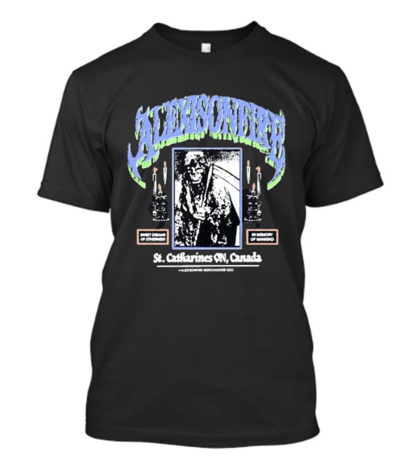 Alexisonfire St Catharines ON Canada Sweet Dreams Of Otherness In Memory Of Mankind Candle T-Shirt