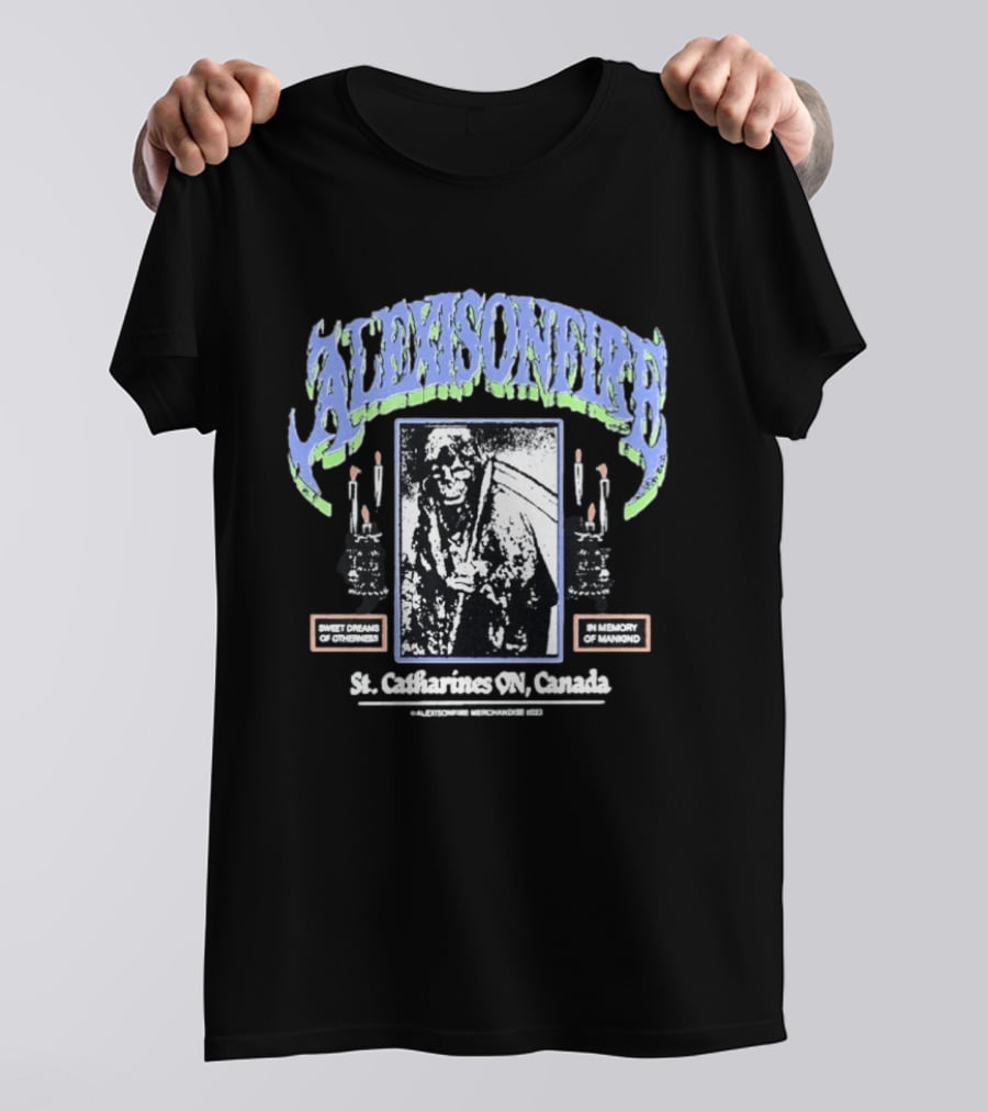 Alexisonfire St Catharines ON Canada Sweet Dreams Of Otherness In Memory Of Mankind Candle T-Shirt