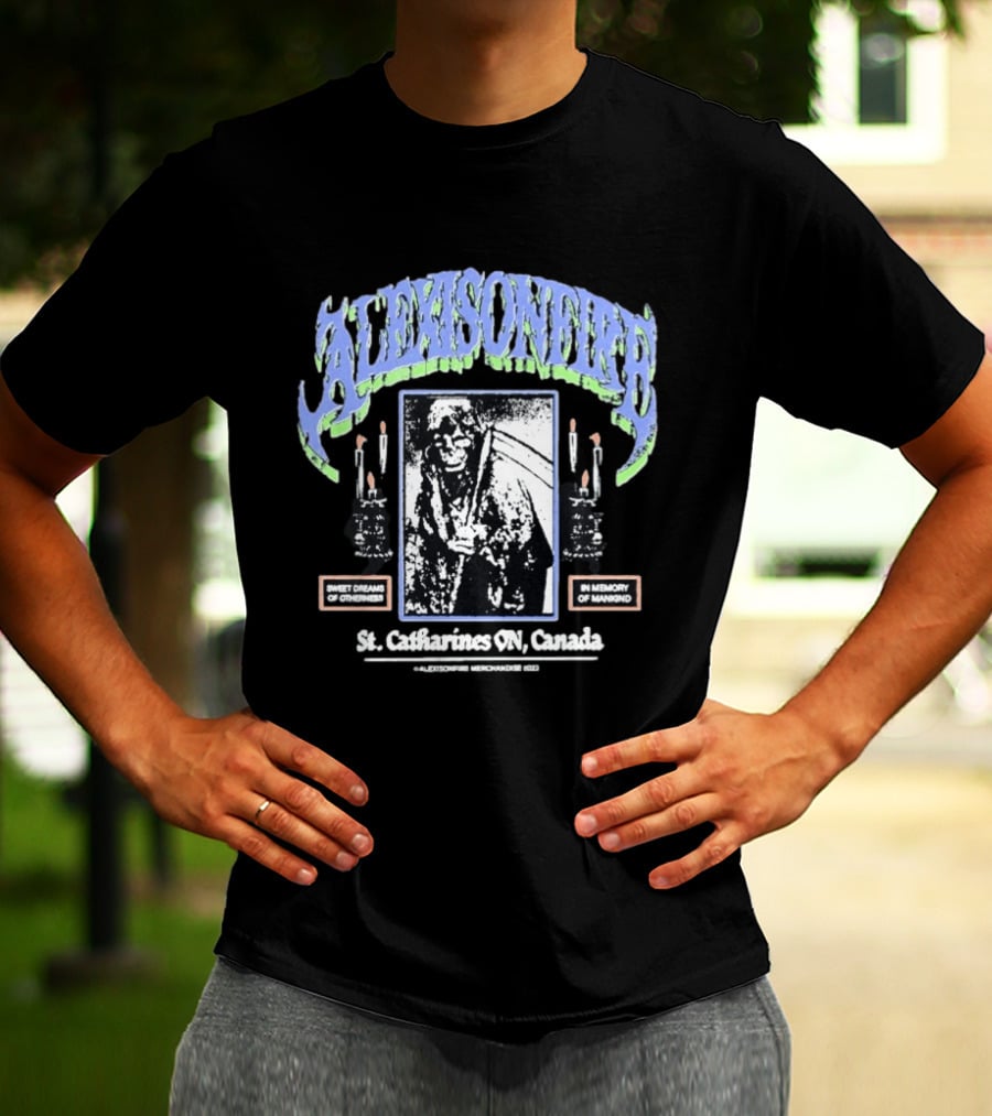 Alexisonfire St Catharines ON Canada Sweet Dreams Of Otherness In Memory Of Mankind Candle T-Shirt
