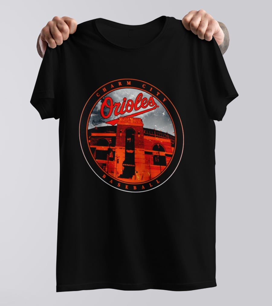 Charm City Orioles Baseball Oriole Park Camden Yards Home Plate Plaza T-Shirt