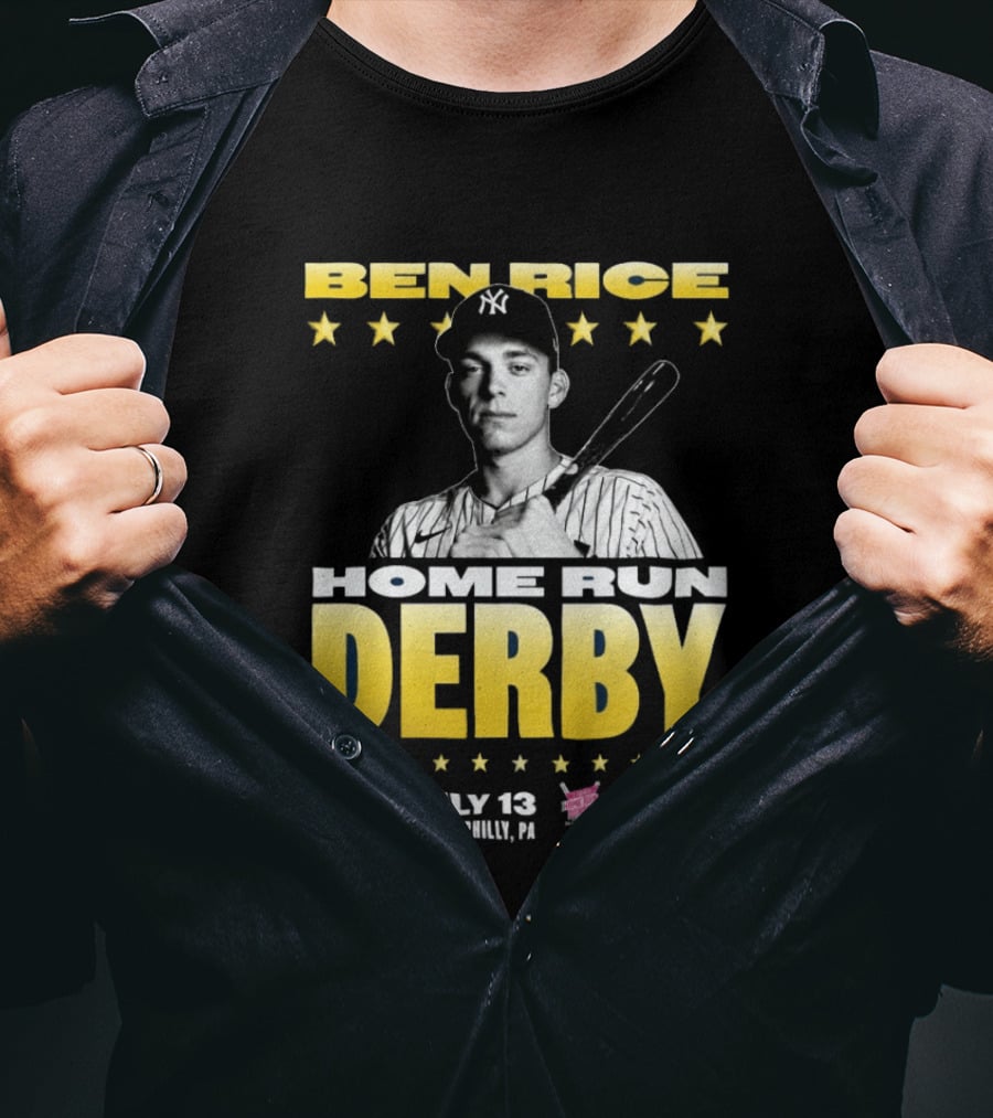 Ben Rice Home Run Derby July 13 Citizens Bank Park Philly Netflix 8 PM T-Shirt
