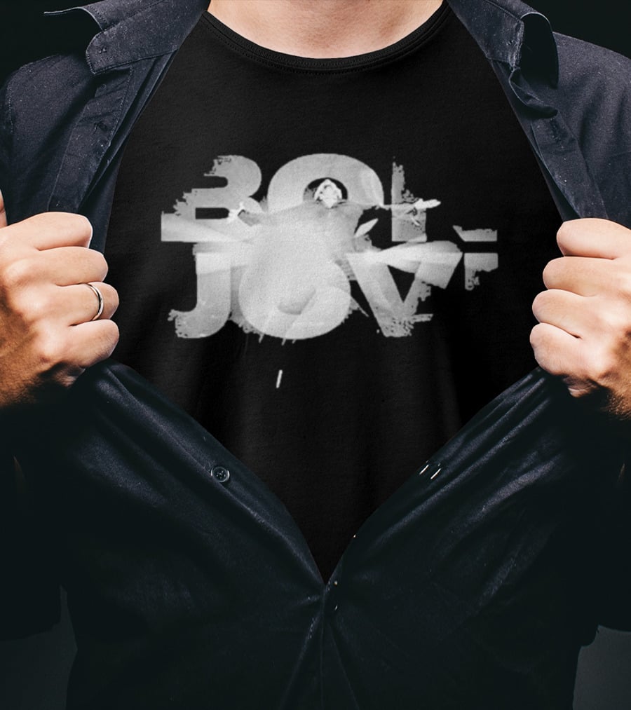 Bon Jovi Bright Light Graphic 80s T-Shirt