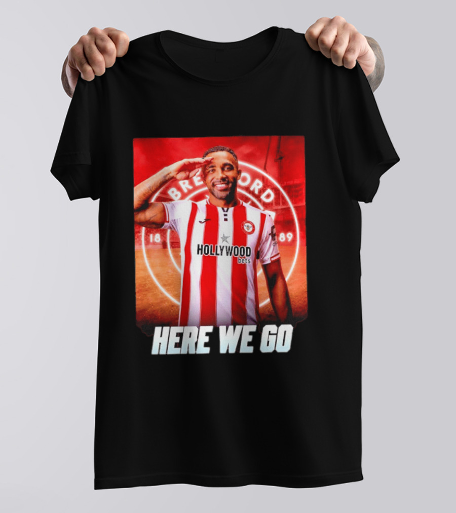 Brentford FC Callum Wilson Here We Go Hollywood Bets T-Shirt