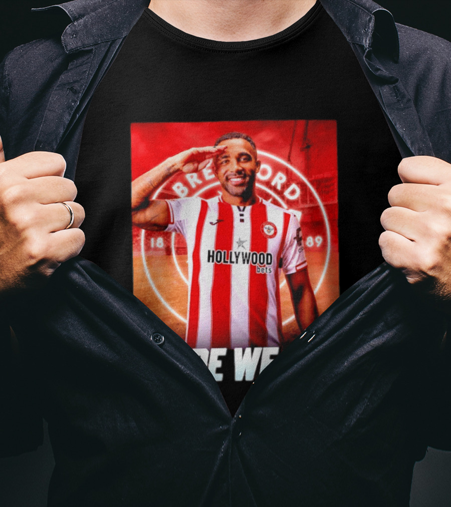 Brentford FC Callum Wilson Here We Go Hollywood Bets T-Shirt