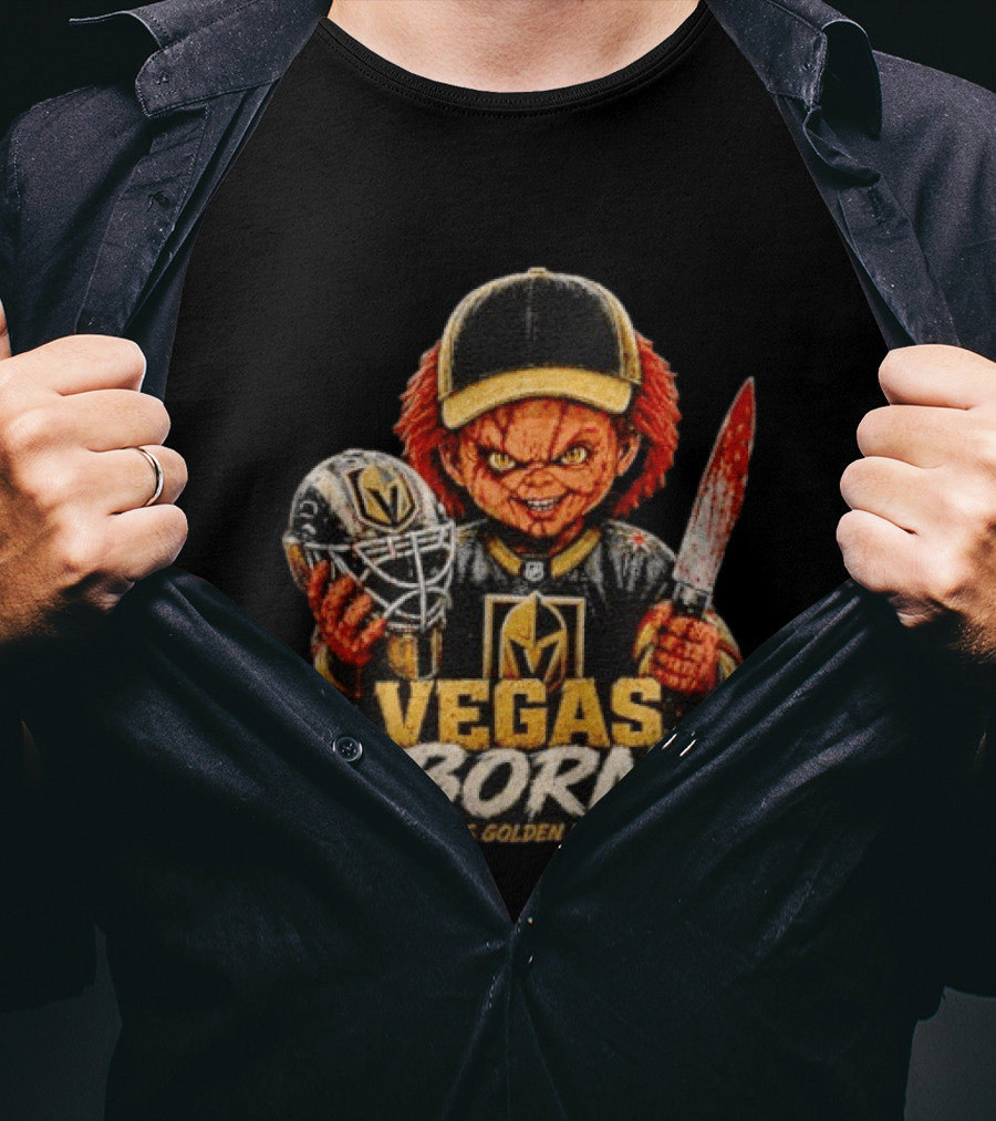 Vegas Born Chucky Vegas Golden Knights NHL T-Shirt
