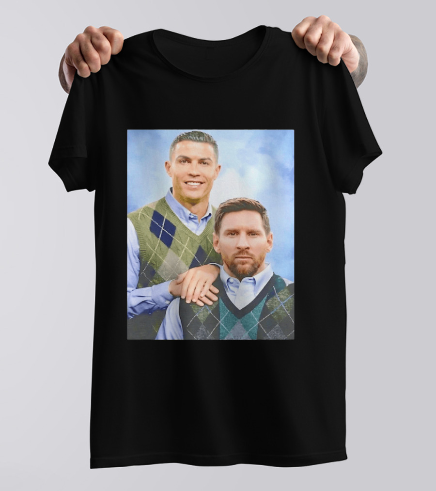Cristiano Ronaldo Lionel Messi Step Brothers Meme T-Shirt
