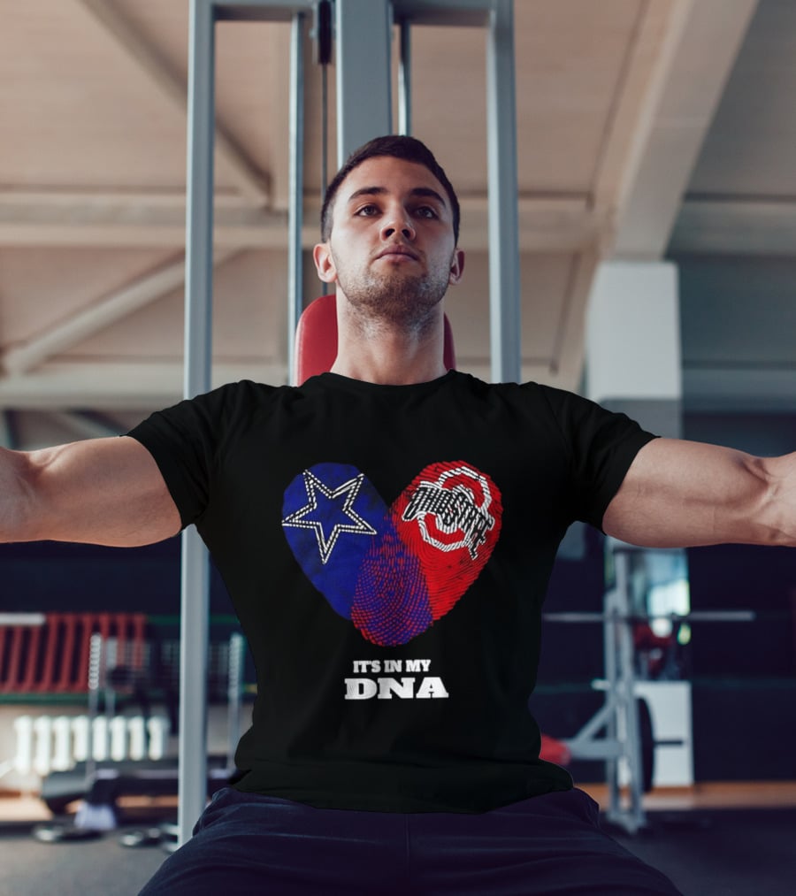 Dallas Cowboys Star And Ohio State Buckeyes Logo It's In My DNA T-Shirt