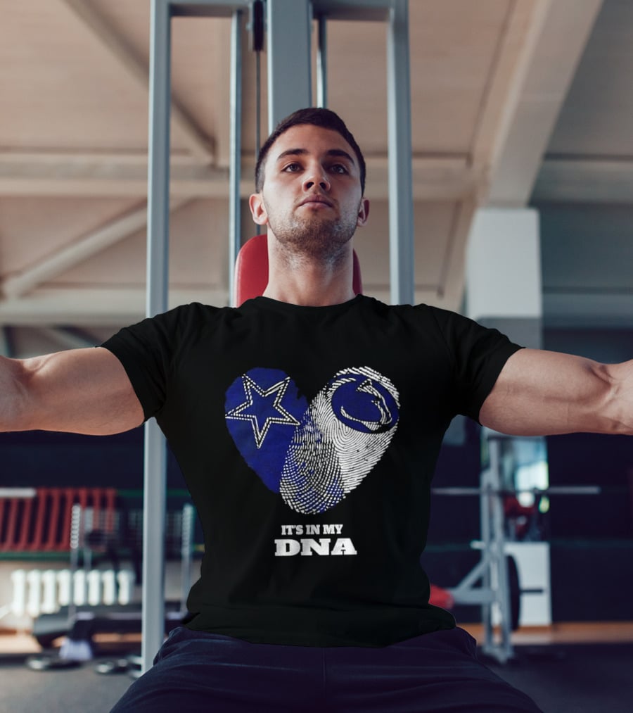 Dallas Cowboys Penn State Nittany Lions It's In My DNA Star Lion T-Shirt