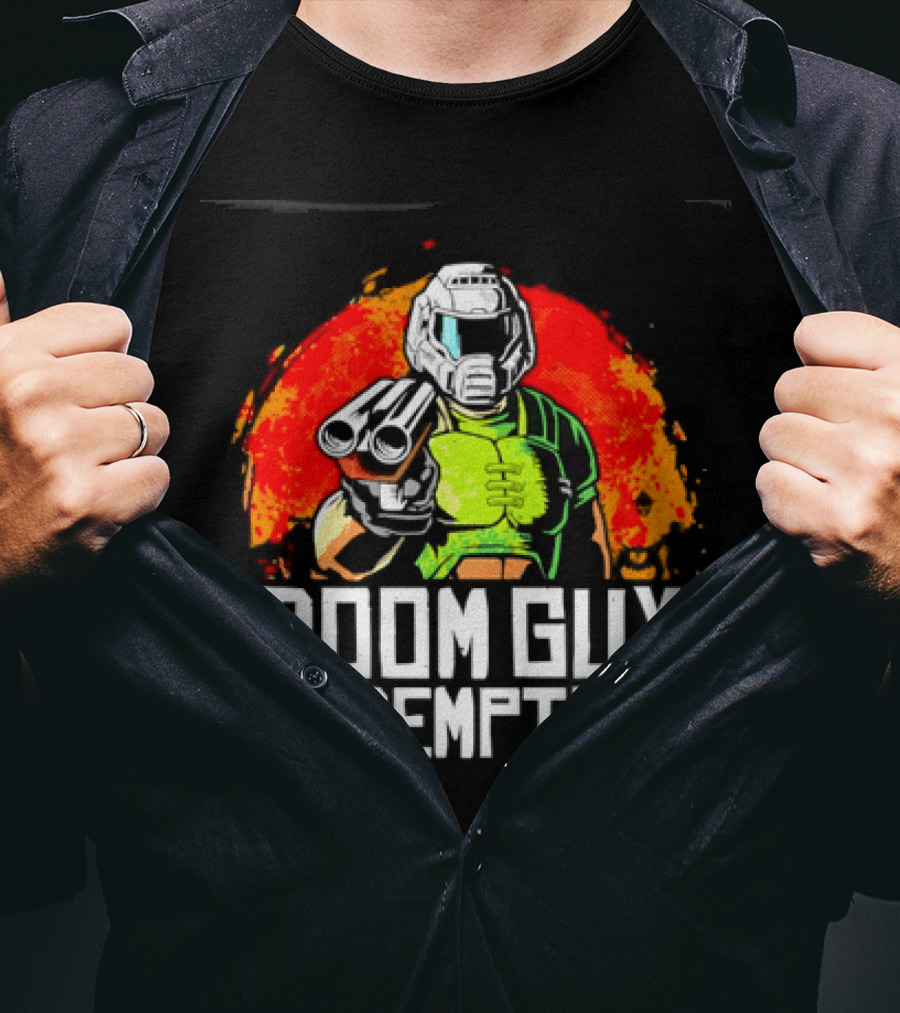 Doom Guy Redemption Video Game FPS Gaming Action T-Shirt
