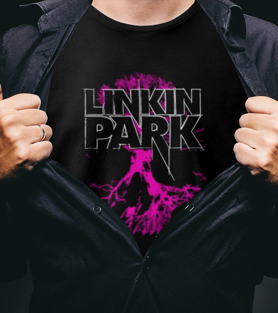 Linkin Park Tree Design Alternative Metal Band Merch T-Shirt