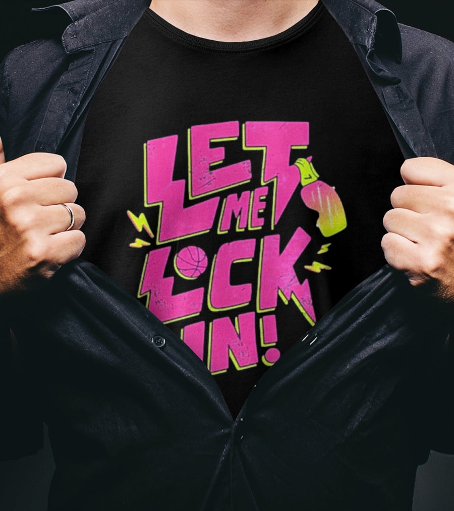 Let Me Lock In Bright Basketball Neon T-Shirt