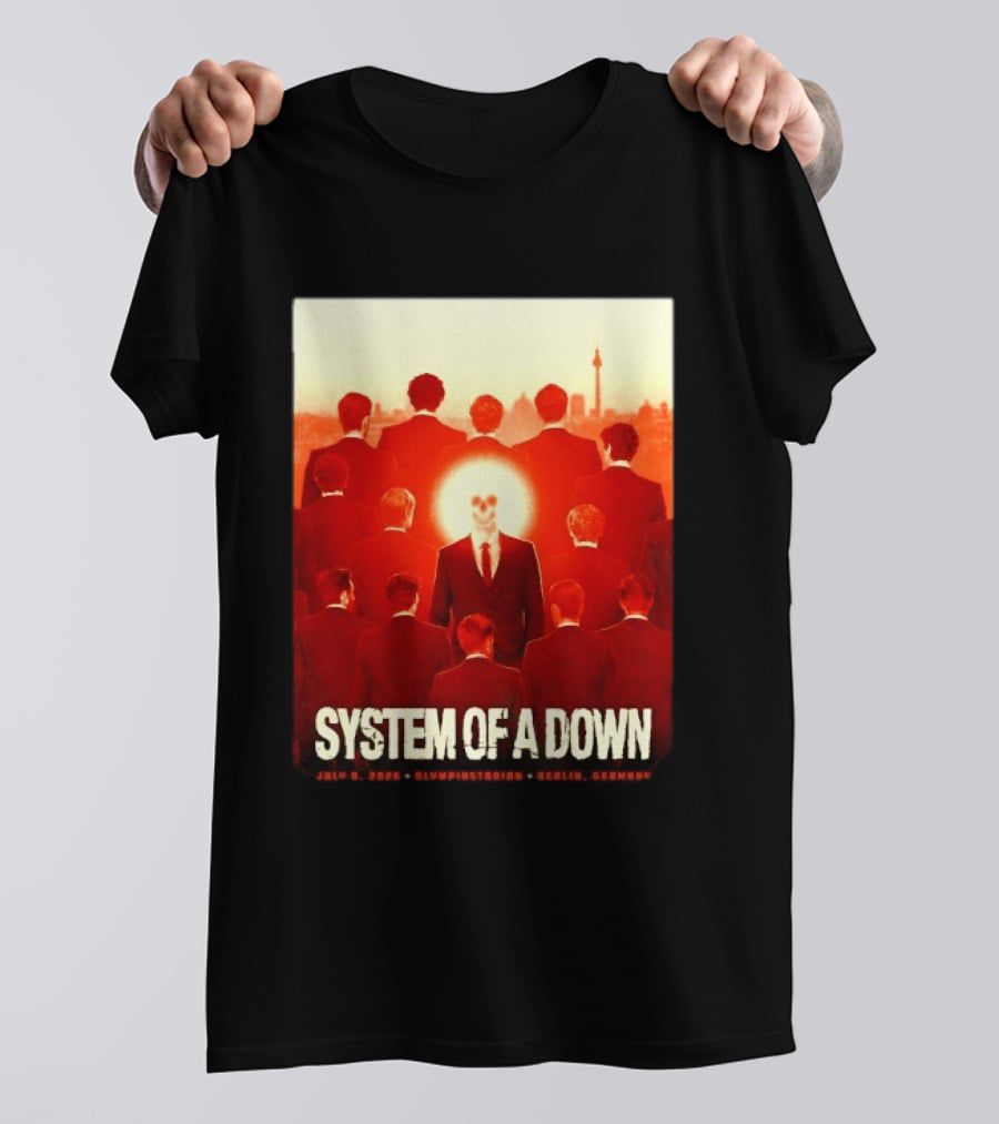 System Of A Down July 8 2026 Olympiastadion Berlin Germany Ghost Rider T-Shirt