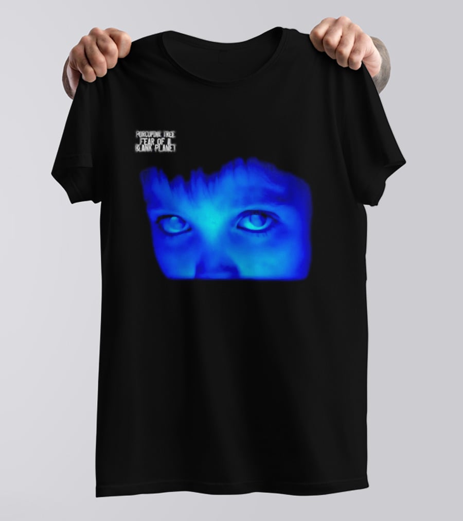 Porcupine Tree Fear Of A Blank Planet 2007 Rock Album Cover Blue Face T-Shirt