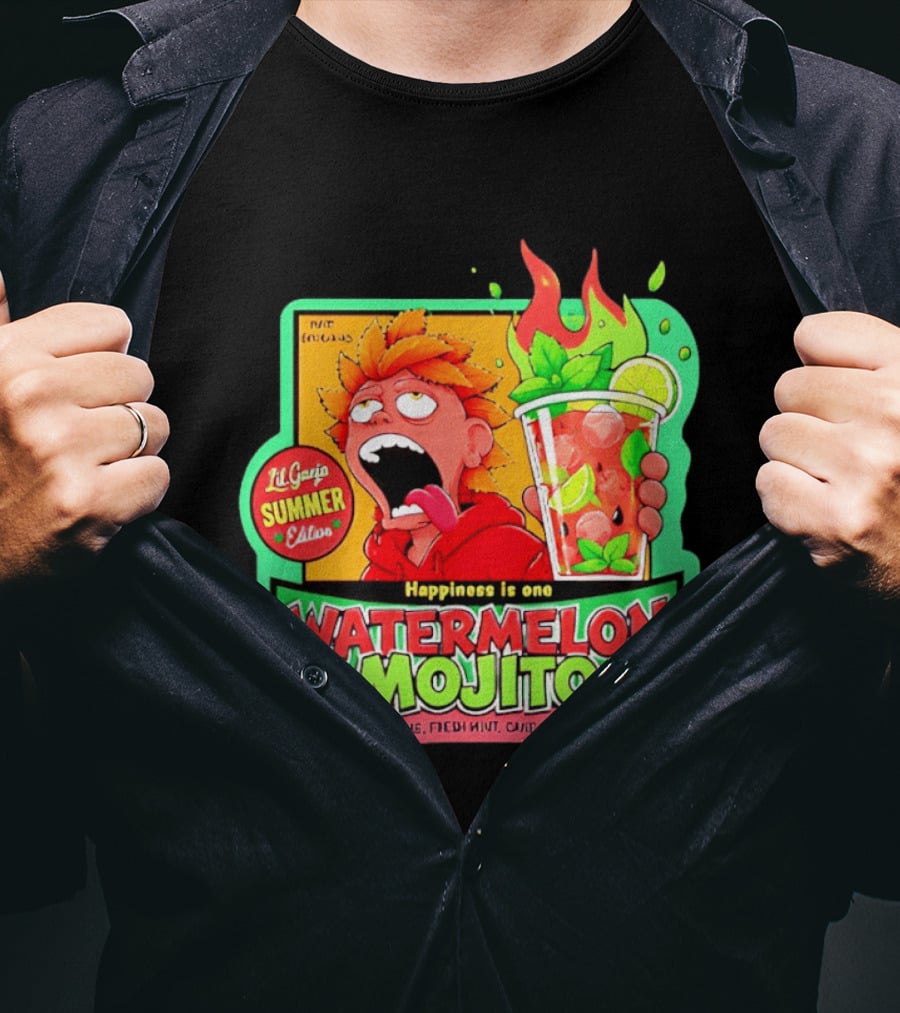 Lil Ganja Summer Edition Happiness Is One Watermelon Mojito Away T-Shirt