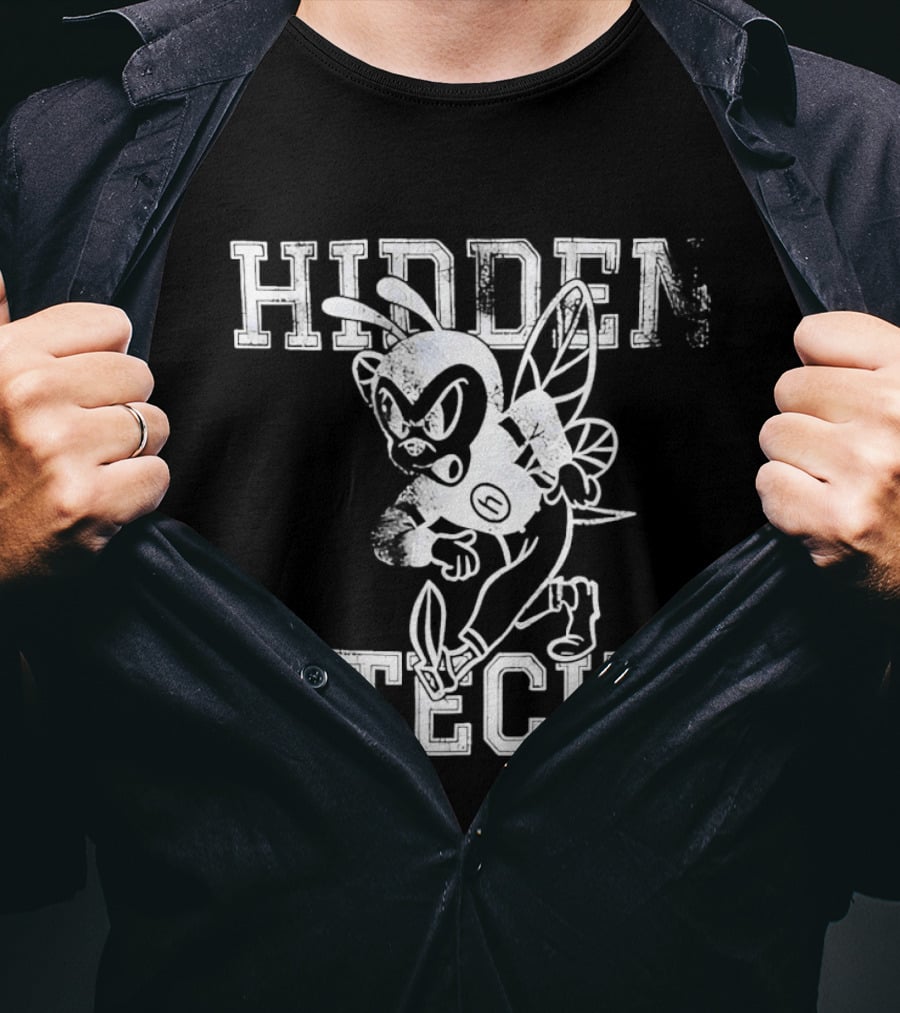 Hidden Tech Hornet Vintage Athletic T-Shirt
