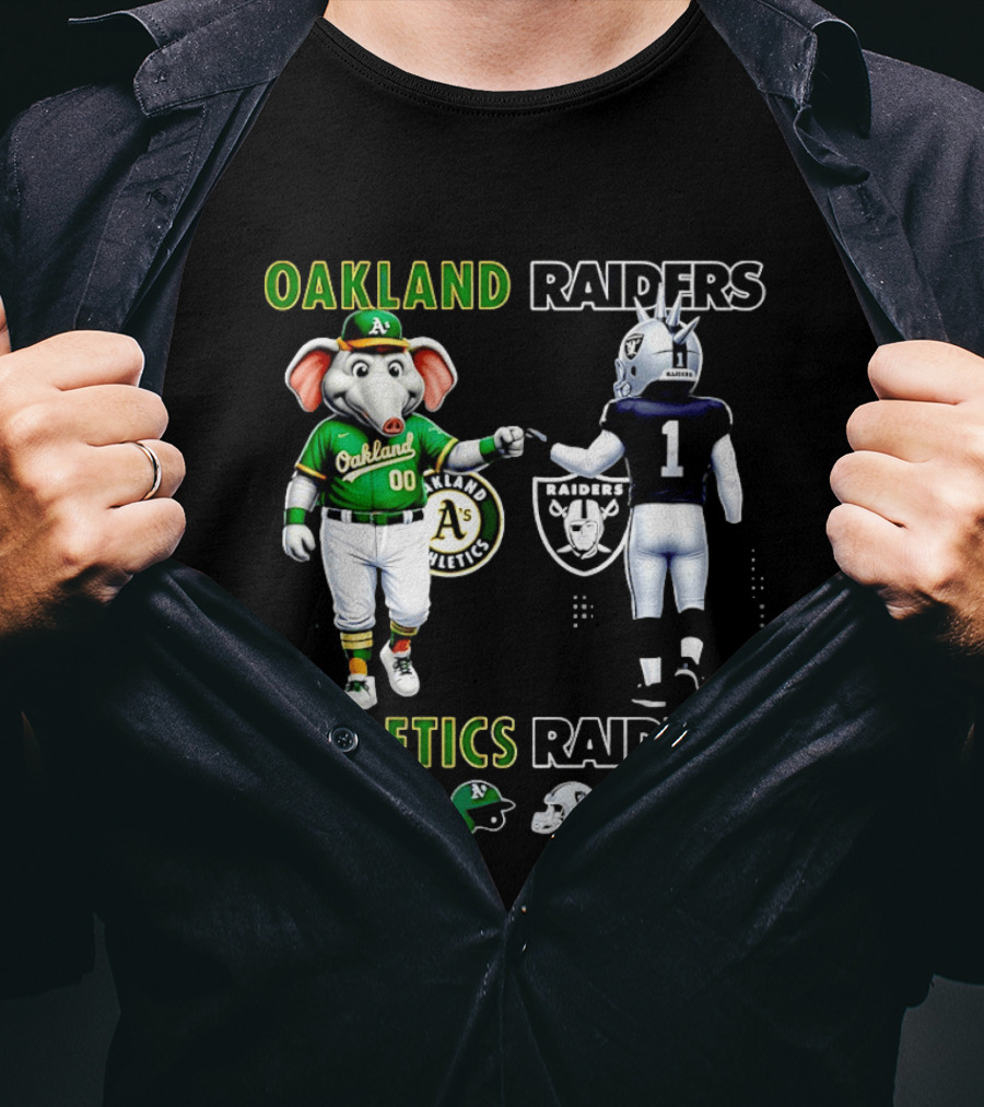 Oakland Athletics Saturdays Raiders Sundays T-Shirt