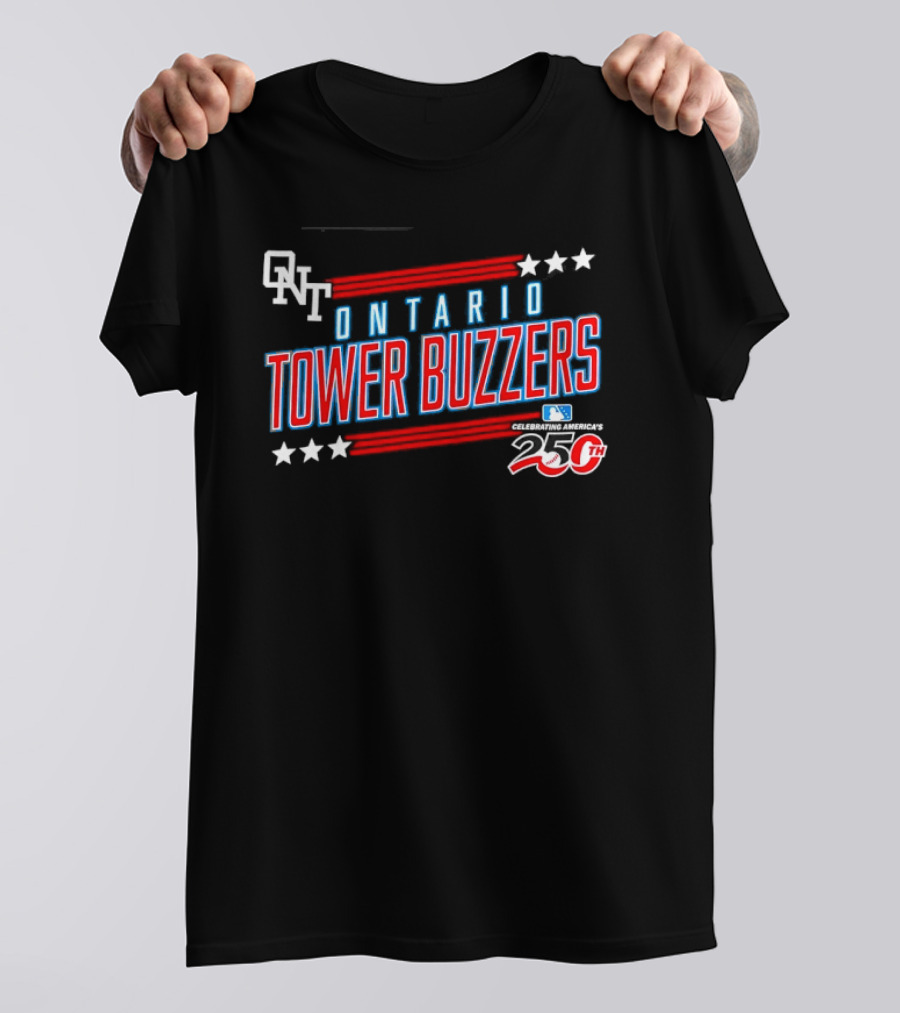 ONT Ontario Tower Buzzers 250th Anniversary MLB Celebration T-Shirt