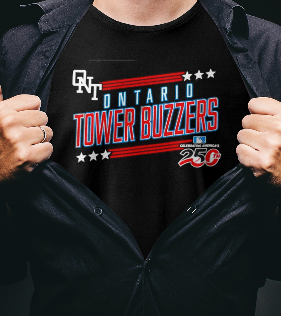 ONT Ontario Tower Buzzers 250th Anniversary MLB Celebration T-Shirt