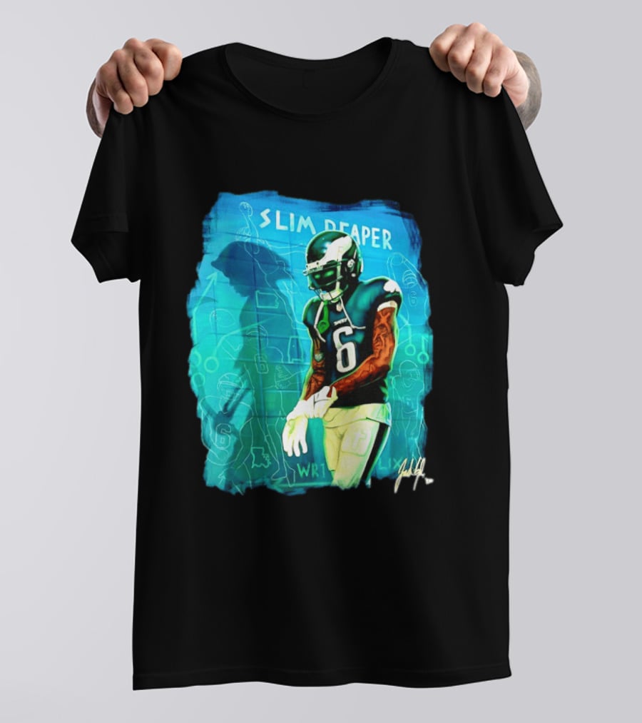 Philadelphia Eagles Devonta Smith Slim Reaper Phantom Six WR1 T-Shirt
