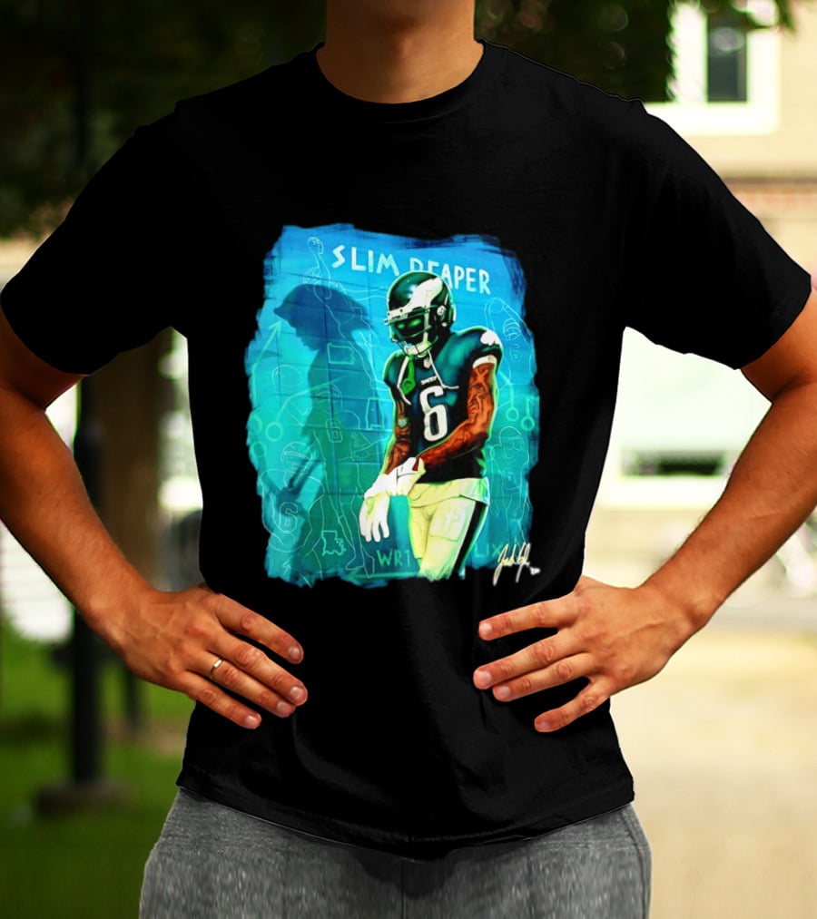 Philadelphia Eagles Devonta Smith Slim Reaper Phantom Six WR1 T-Shirt