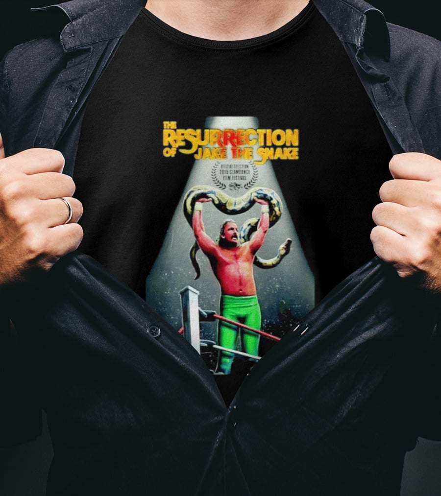 The Resurrection Of Jake The Snake Wrestling Documentary Official Selection 2015 Sundance Film Festival T-Shirt