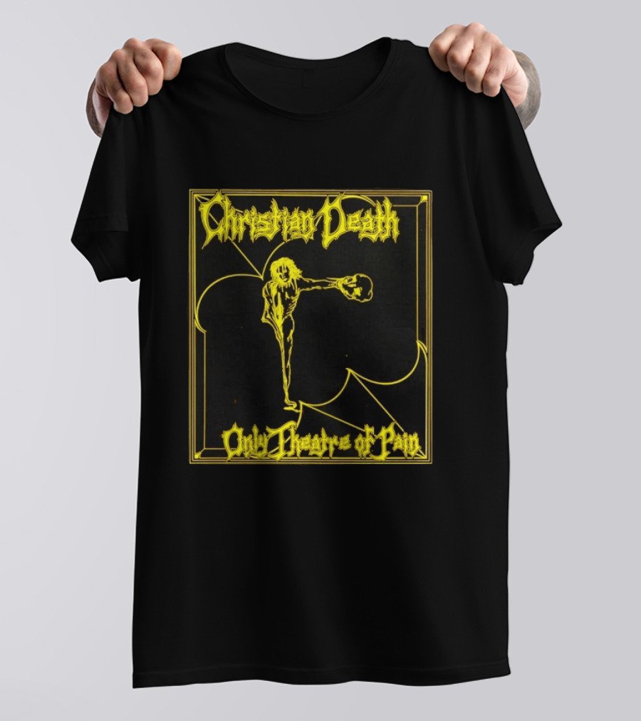 Christian Death Only Theatre Of Pain Skeleton Gothic Rock Aesthetic T-Shirt