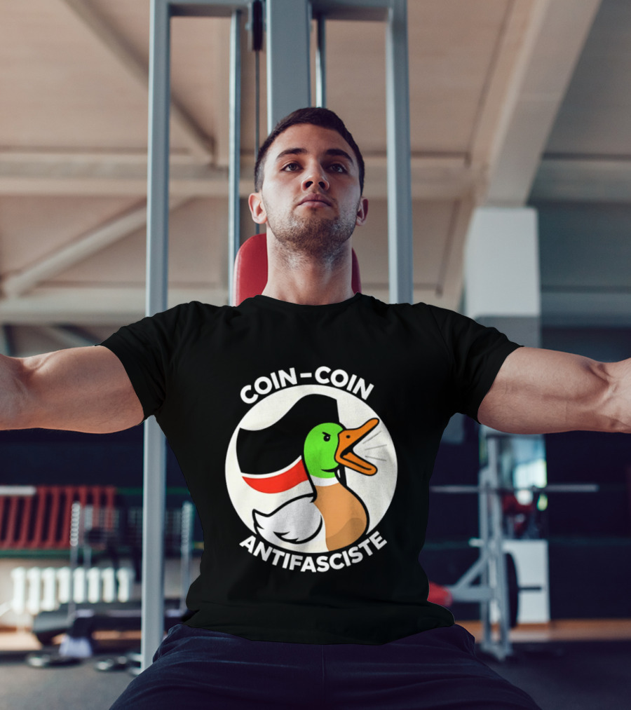 Coin Coin Antifasciste Duck Antifa Protest T-Shirt
