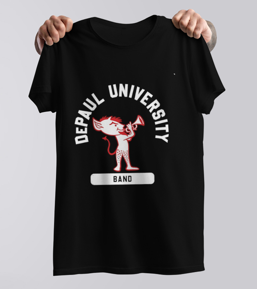DePaul University Band Blue Demons Mascot Billy Arc T-Shirt