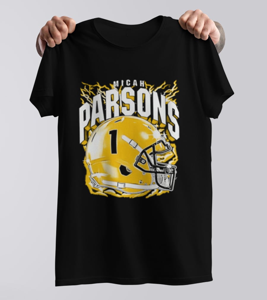 Micah Parsons 1 Helmet Green Bay Packers T-Shirt