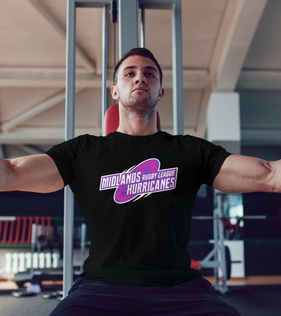 Midlands Rugby League Hurricanes Sports Team T-Shirt