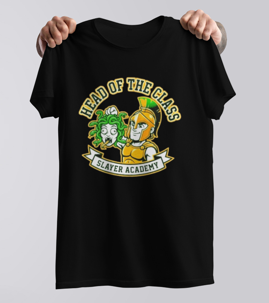 Head Of The Class Slayer Academy Spartan Medusa T-Shirt