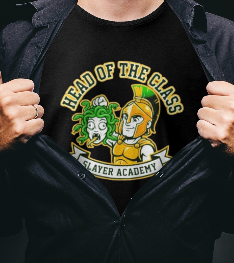 Head Of The Class Slayer Academy Spartan Medusa T-Shirt